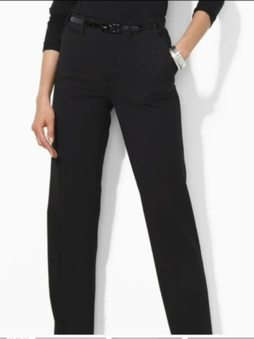 Lauren Ralph Lauren Women
Sanderson Straight Pants Black Career Office